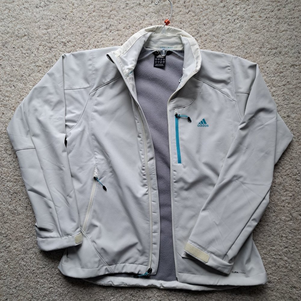 Off White Addidas Flannel zip up